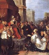 Frans Francken II Solomon and the Queen of Sheba oil painting picture wholesale